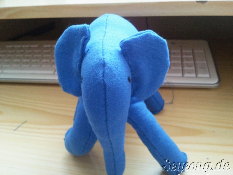 Handmade Elephant Puppet 2