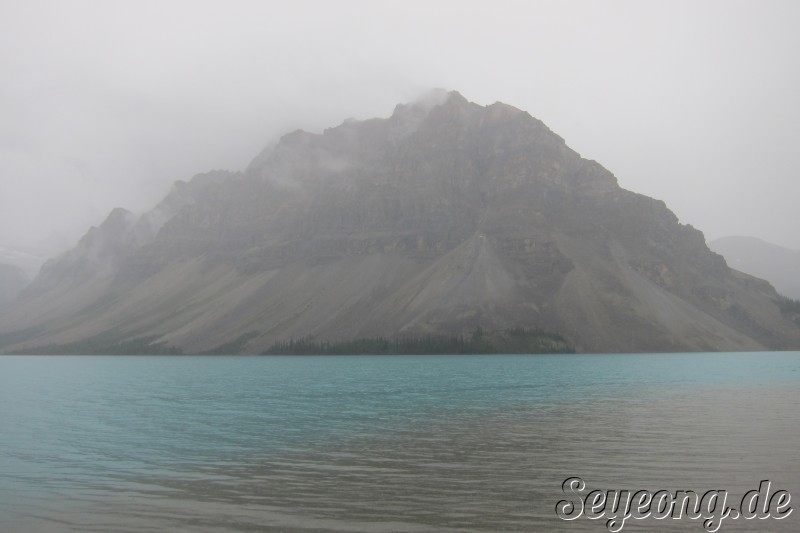 Lake in a rainy Day